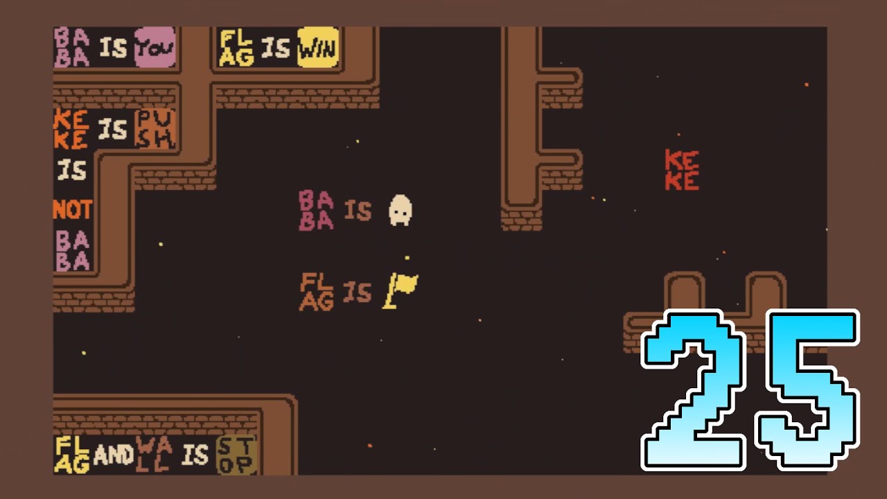 Trio Levels - 25 Hard Flag - Hint & Solution (Baba Is You Custom ...