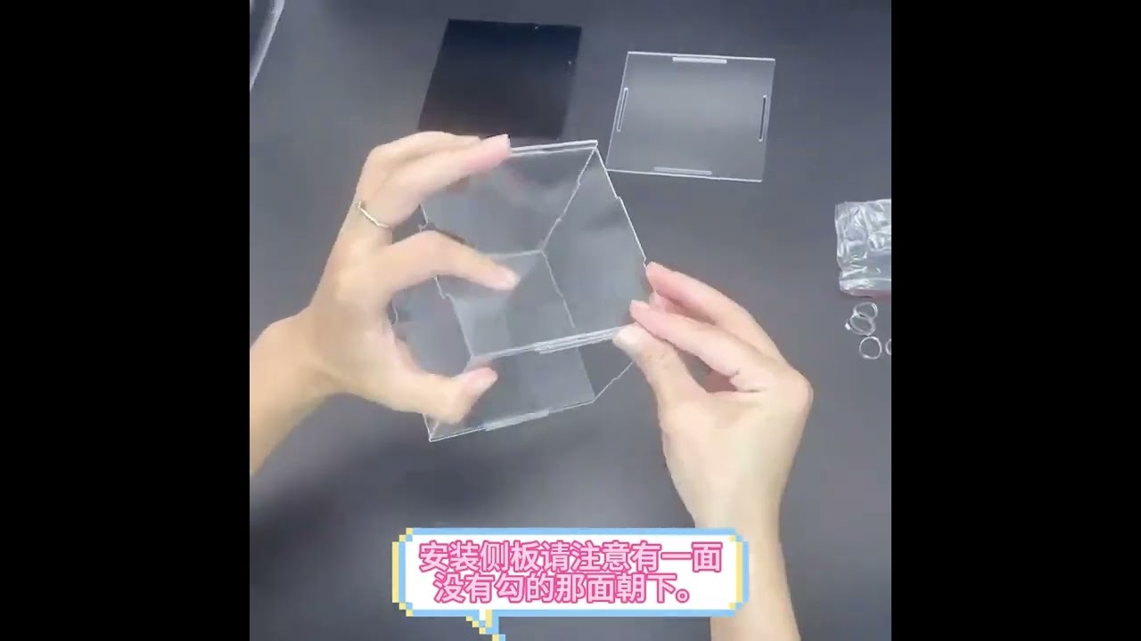 Clear Acrylic Display Box Countertop Case Organizer Stand Dustproo