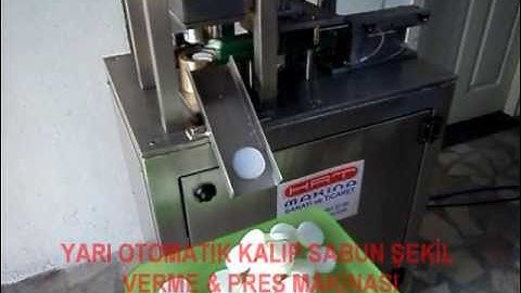 SEMI AUTOMATIC SOAP BAR FORMING & PRESSING MACHINE