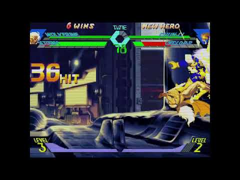 X-Men vs. Street Fighter - Wolverine, Storm vs. Chun-Li, Cyclops 9