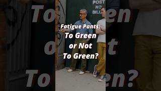 I may be too woke for green fatigue pants