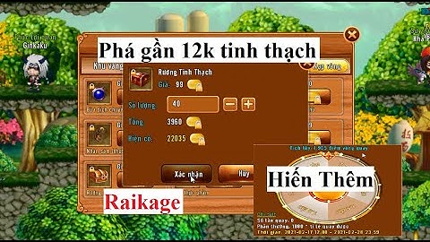 Làng Lá Phiêu Lưu Ký | Phá 11k tinh thach mua cải trang ních Raikage - Mua bán bạc làng lá |HTC game