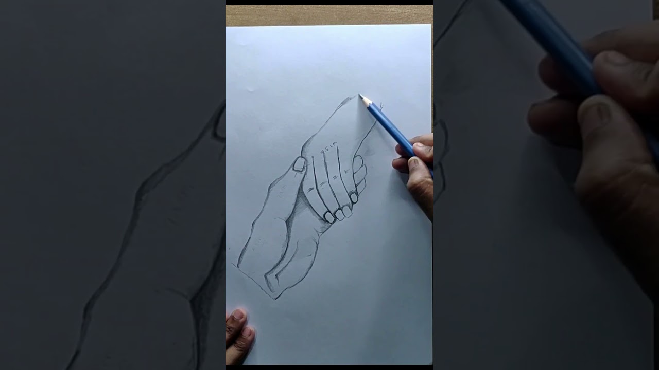 Easy Way to Draw Couple Hand With Ring | Pencil Sketch | Valentine Drawing | Shorts