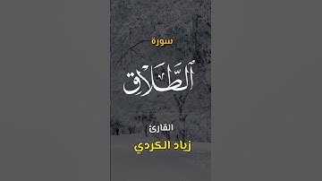 سورة الطّلاق | اكتب كلمة طيبة تكون مأجورا عليها إن شاء الله #القرآن #تلاوة #القارئ