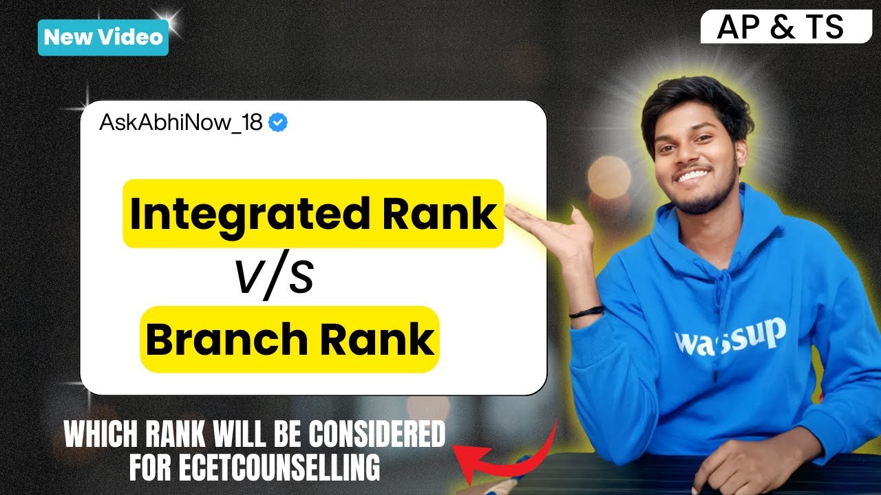 INTEGRATED RANK VS BRANCH RANK | ECET 2025 |