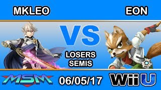 MSM 24 - Echo Fox MVG | MkLeo (Corrin) Vs. LH | Eon (Fox) Losers Semis - Smash Wii U