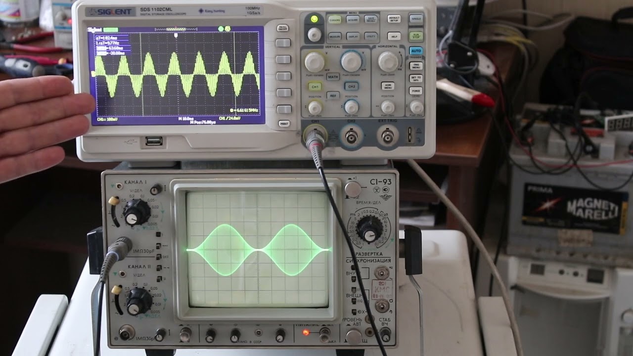 Стробоскопический эффект цифровых осциллографов.