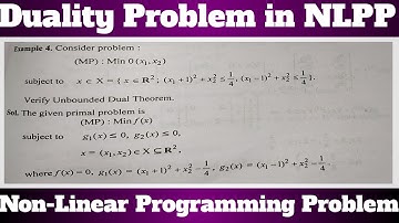 15. Unbounded Dual Theorem (DP) - Most Important Example - Complete Concept