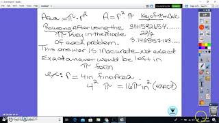 Circle Circumference and Area Study Guide 10 1