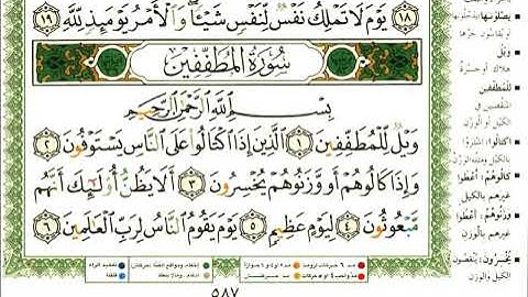 83 سورة المطففين | الشيخ عبدالرحمن العوسي