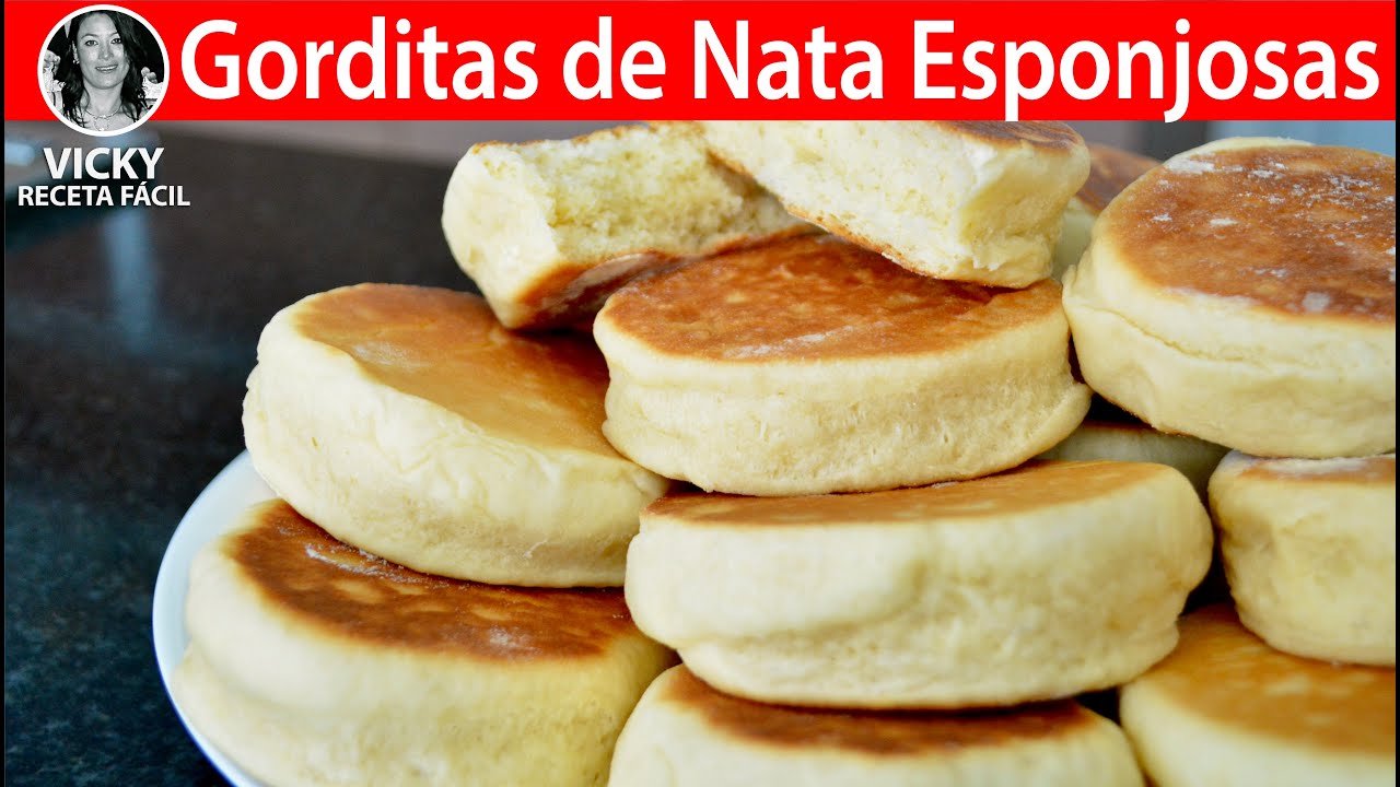 Gorditas de Nata Esponjosas | #VickyRecetaFacil - YouTube