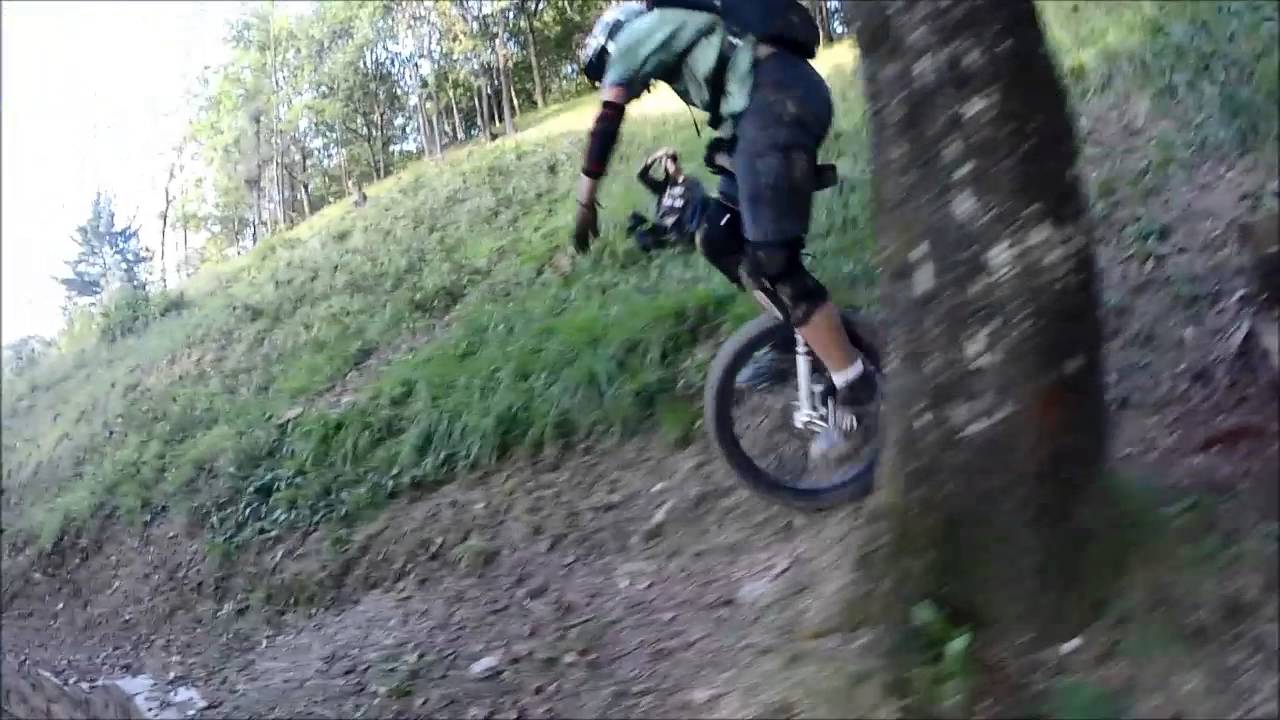 Beasain unicycle downhill 2015 YouTube