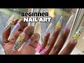 DIY EASY BEGINNER NAIL ART | Reviewing NEW GEL POLISH from BORN PRETTY | Ombre Glitter Nail Art