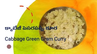 క్యాబేజీ పెసరపప్పు కూర | Cabbage Green Gram Curry