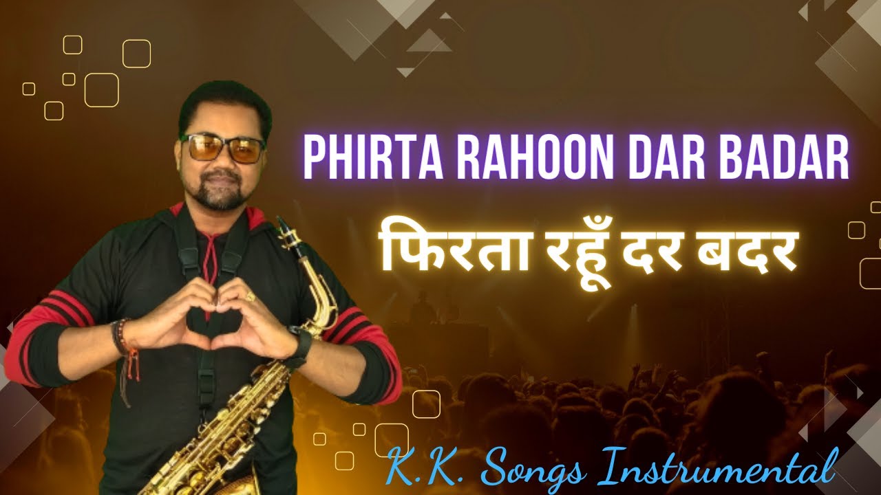 Saxophone Bollywood Music Phirta Rahoon Dar Badar Instrumental Music