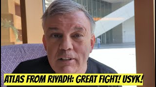 👊TEDDY ATLAS TALKS FURY - USYK FROM RIYADH: GREAT FIGHTERS, GREAT FIGHT BUT IT WILL BE... USYK"