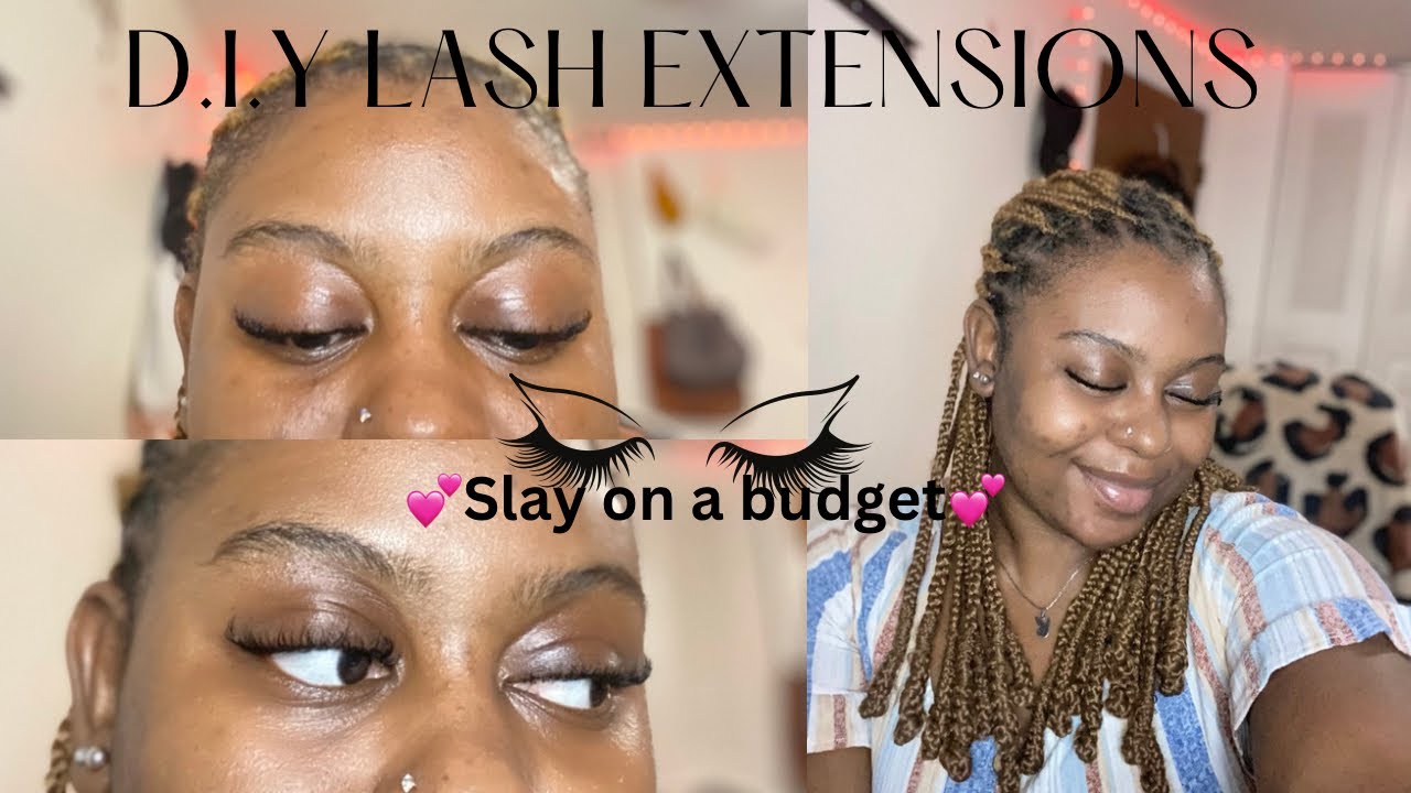 DIY LASH EXTENSIONS AT HOME| HOW TO APPLY INDIVIDUAL LASHES| BEGINNER ...