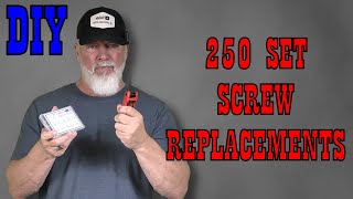250-Pc Set Screw Kit: Always Have Spares, No Hardware Store Runs Needed!