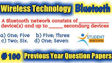 Bluetooth Mcq Questions | Bluetooth mcq questions and answers | Bluetooth mcq questions with answers