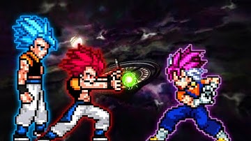 Gogeta TP V2 OP (all form) (New) & Gogeta OP (all form) VS Vegito UEI OP in Jump Force Mugen