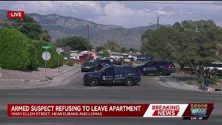 Albuquerque Police negotiating with armed suspect to leave apartment in foothills Camera Feed