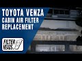 How to Replace Cabin Air Filter 2021 - 2022 Toyota Venza | AQ1262C