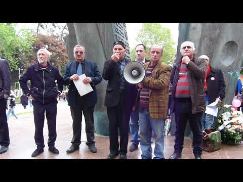 14 აპრილი დედა ენის დღეა! მიტინგი დედა ენის ძეგლთან თბილისი 2018წელი დავით შონია