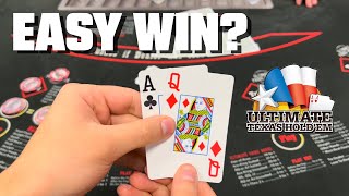 Does Ace/Queen always hold in Ultimate Texas Hold'em?