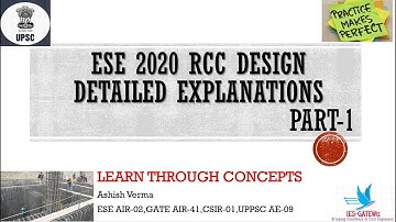 ESE 2019 Pre|Design of Concrete Structures||Detailed Explanations|Solutions with Concepts||Part 1/2