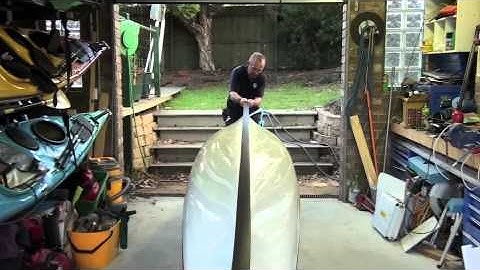 KeelEazy sea kayak Protective strip installation - East Coast kayaking