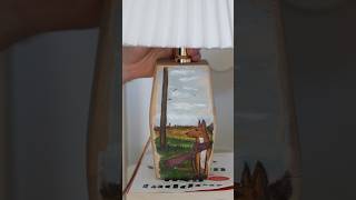 Painting my dog on a bedside lamp 💡🎨