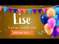 Joyeux anniversaire lise 