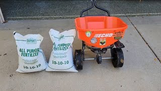 Fall Overseed Project Series Part 5 Starter Fertilizer 10-10-10 from Walmart