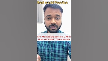 SFP Module Explained in 2 Minutes | How to Install in Cisco Switch #SFPModule #CiscoSwitch