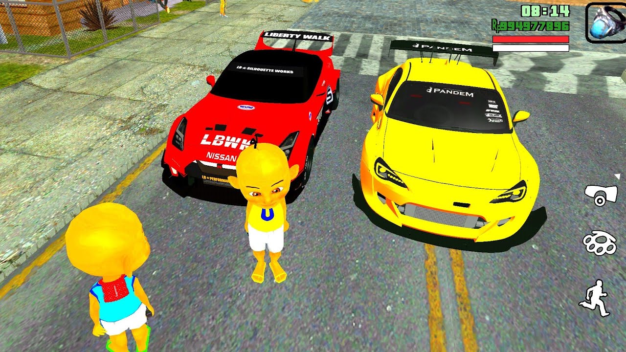 Upin & Ipin test kecepatan 2 mobil terbaru ❤️ Oyanio Tv