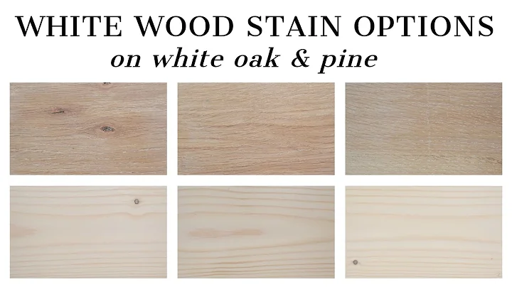 White Wood Stain Options | How to Whitewash Wood w...