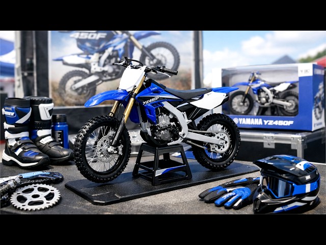 Yamaha YZ 450 Diecast Unboxing | Ultra Realistic 1:12 Dirt Bike