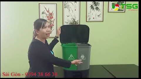 Thùng Rác 2 Ngăn 40 Lít