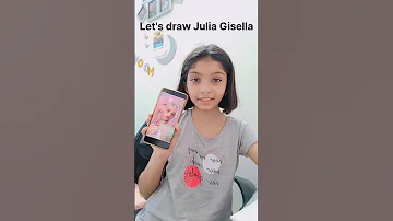 Drawing Julia Gisella❤️ for the first time. #juliagisella #drawing
