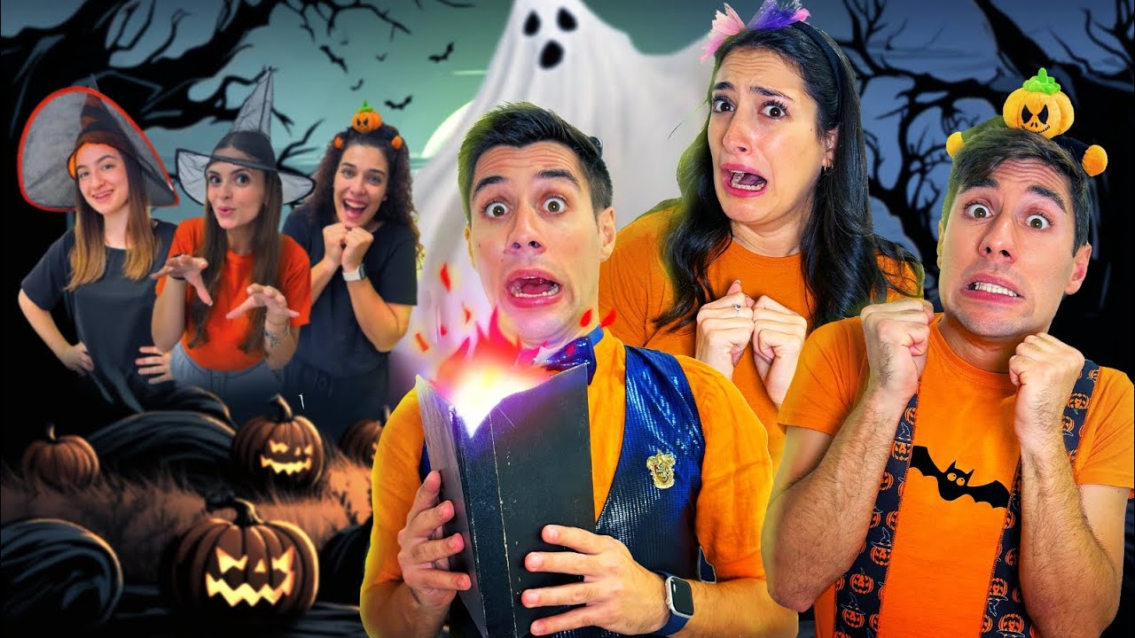 2 pezzi Set pigiama da donna con stampa di zucca, fantasma e