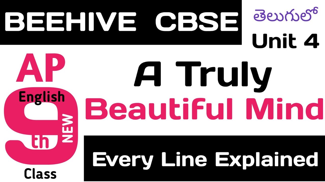 a-truly-beautiful-mind-explained-in-telugu-class-9-english-beehive