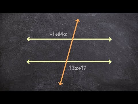 Using Alternative Exterior Angles to Find the Value of X