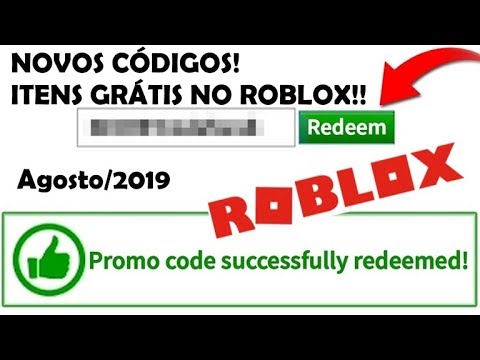 Roblox Novos Codigos De Itens Gratis No Roblox Promo Codes Agosto 2019 Youtube - codigos para ganhar robux 2021 outubro