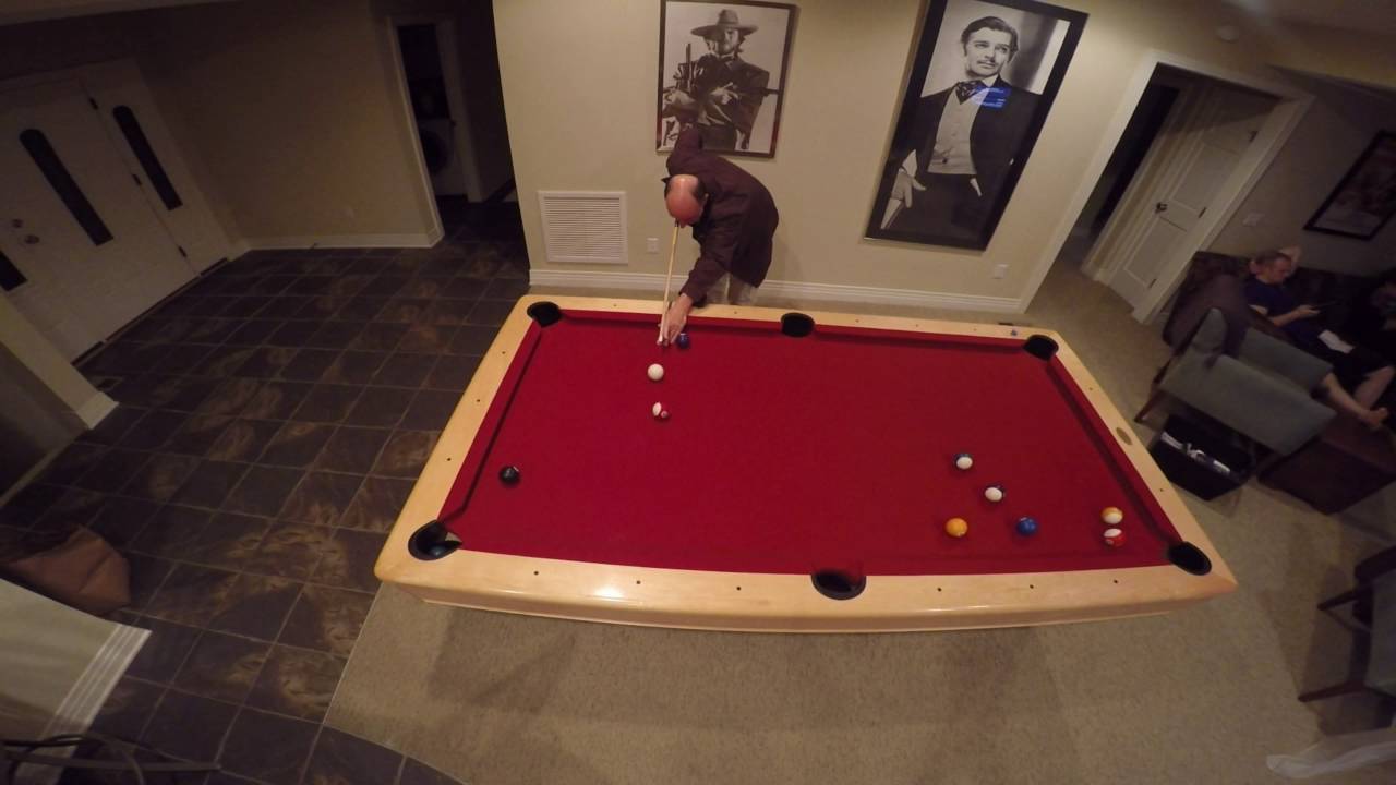 dad and tim's pool game