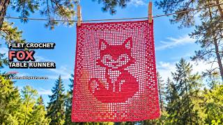 How t crochet Fox Table Runner 🦊