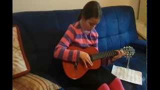 Crystal playing Viola and Guitar