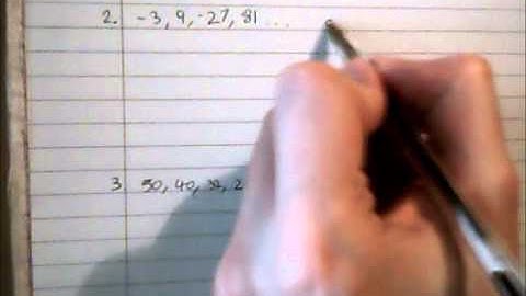 Nth Term of a Geometric Sequence