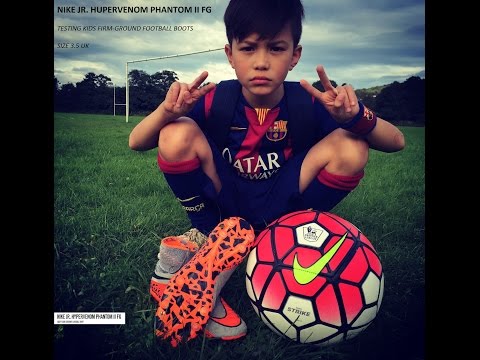 Nike Jr. Hypervenom Phantom II FG Kids - Play Test On Feet
