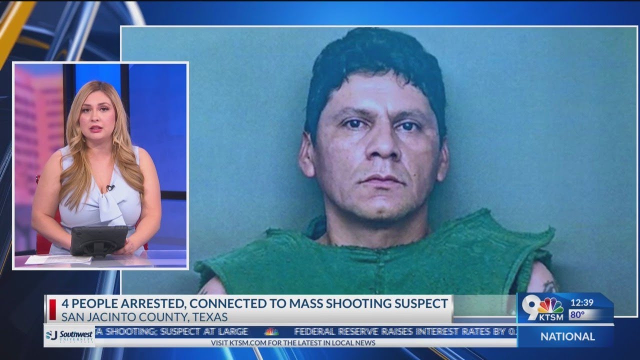Four people arrested in connection to mass shooting suspect. - YouTube