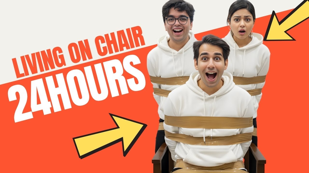 LIVING ON CHAIR FOR 24 HOURS | Rimorav Vlogs - YouTube